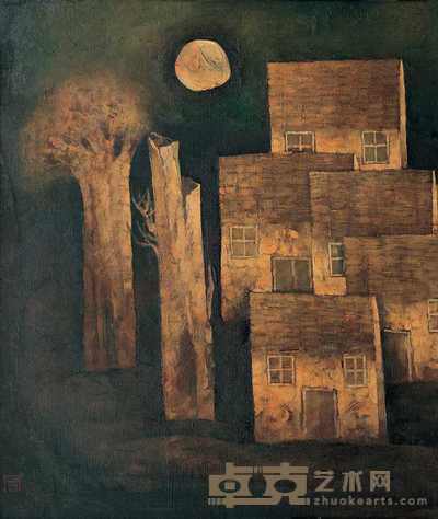 周加华 建筑 51×44cm